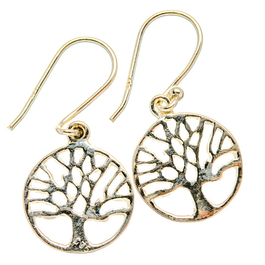 Tree Of Life Earrings handcrafted by Ana Silver Co - EARR427142 - Photo 2
