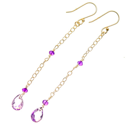 Amethyst Earrings handcrafted by Ana Silver Co - EARR427146 - Photo 2