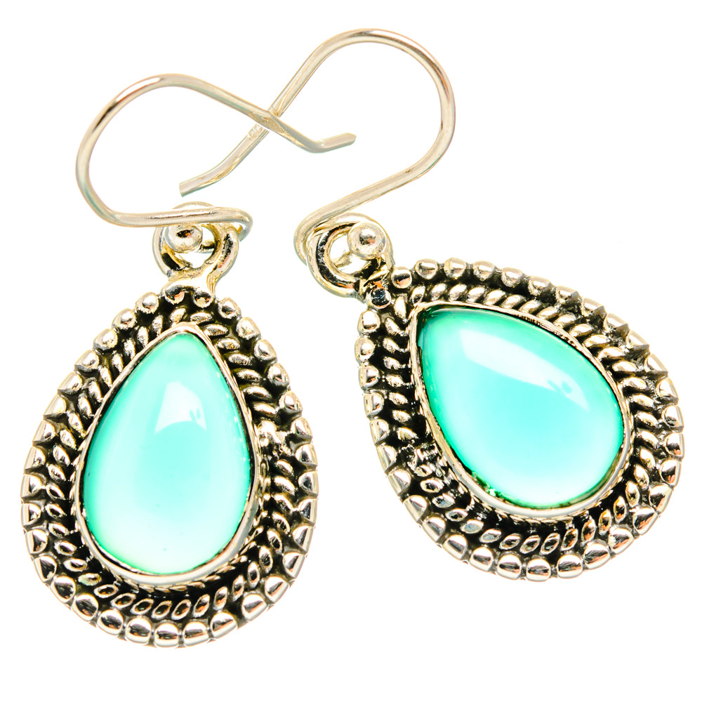 Green Onyx Earrings handcrafted by Ana Silver Co - EARR427147 - Photo 2