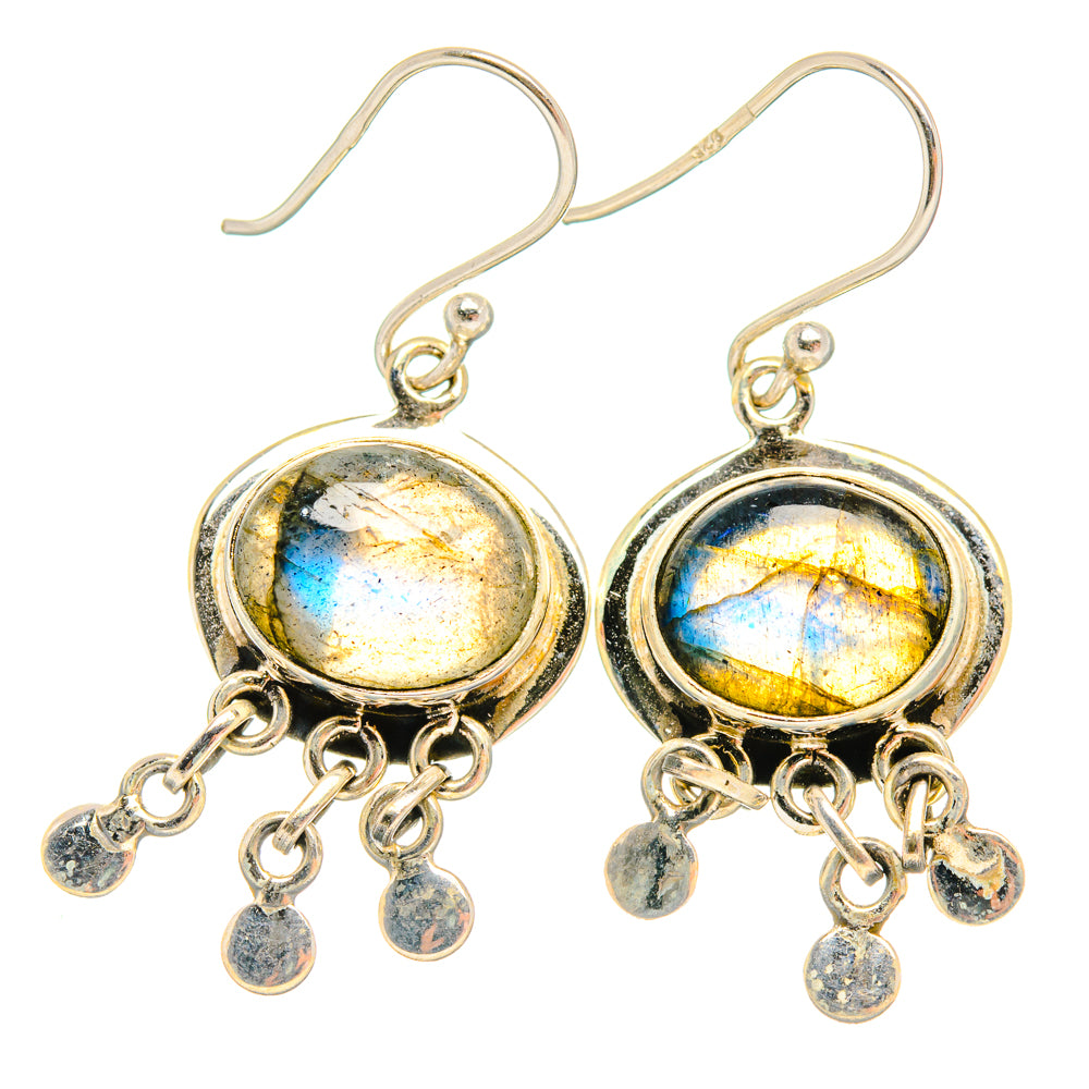 Labradorite Earrings handcrafted by Ana Silver Co - EARR427149 - Photo 2