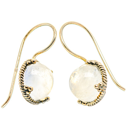 Rainbow Moonstone Earrings handcrafted by Ana Silver Co - EARR427152 - Photo 2