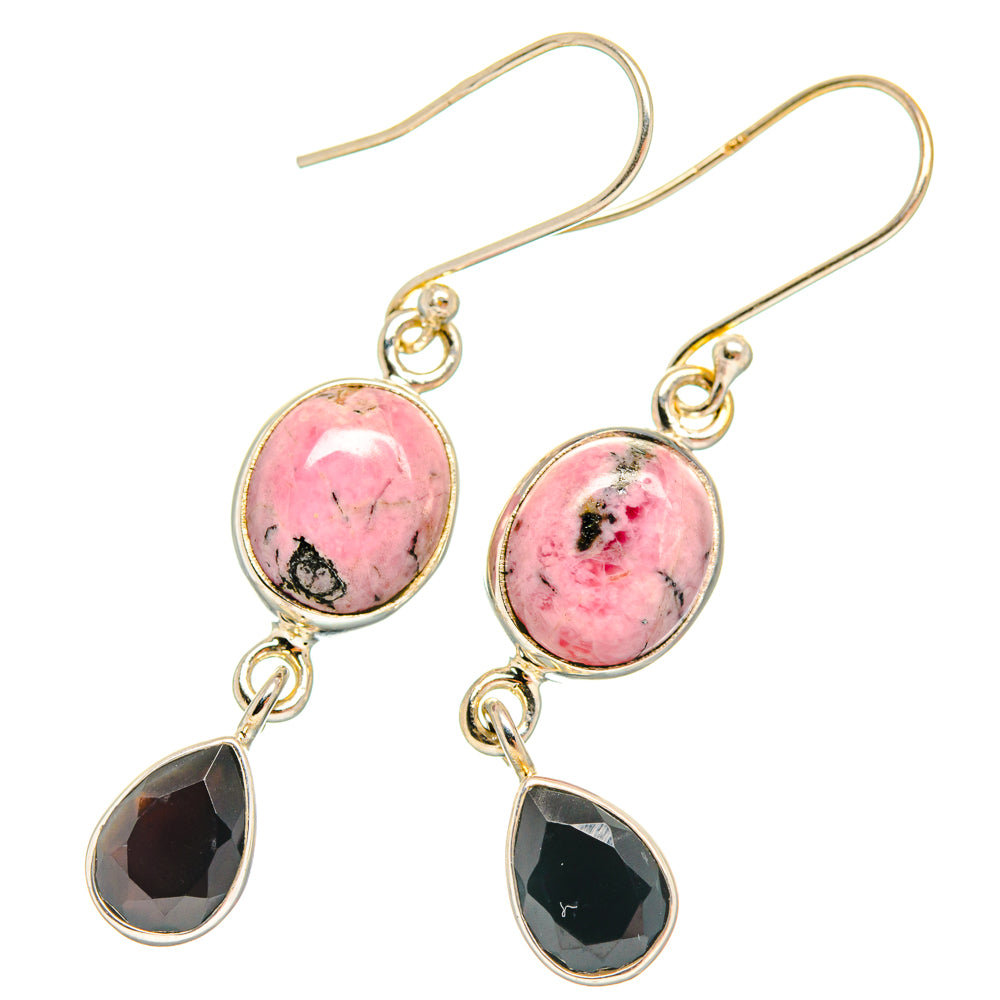 Rhodonite Earrings handcrafted by Ana Silver Co - EARR427156 - Photo 2