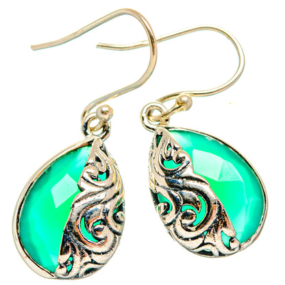 Green Onyx Earrings handcrafted by Ana Silver Co - EARR427162 - Photo 2