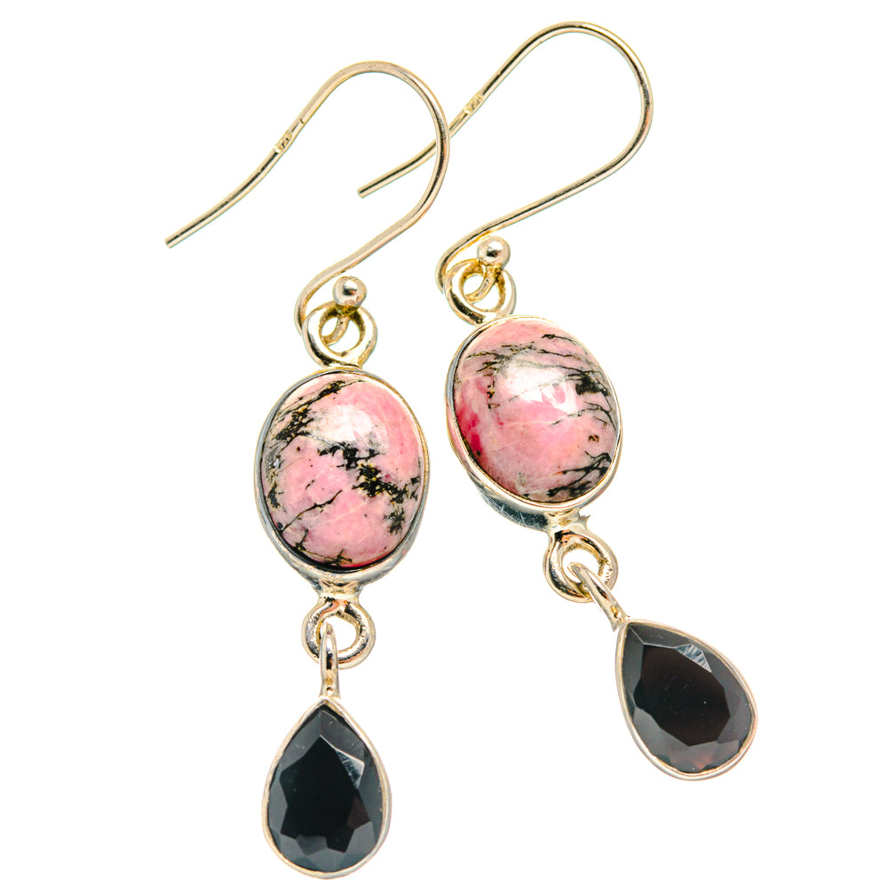 Rhodonite Earrings handcrafted by Ana Silver Co - EARR427167 - Photo 2