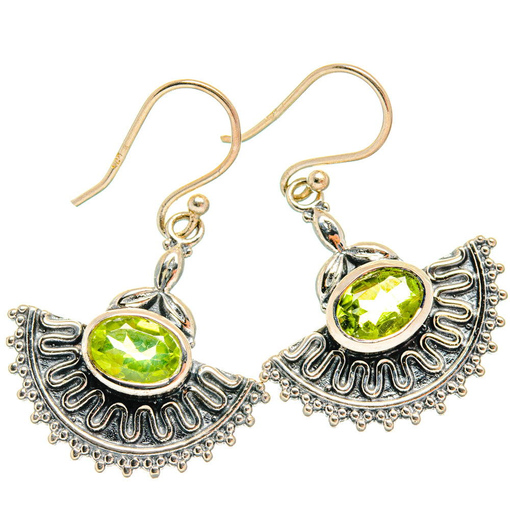 Peridot Earrings handcrafted by Ana Silver Co - EARR427169 - Photo 2