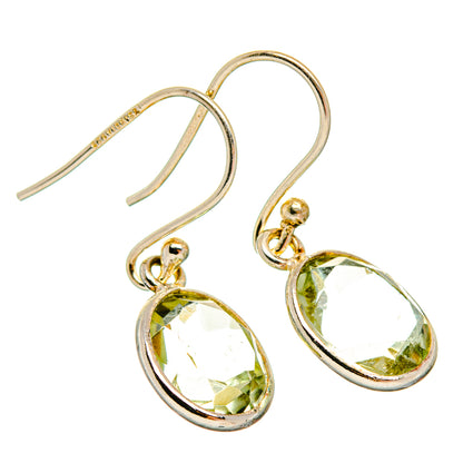 Green Amethyst Earrings handcrafted by Ana Silver Co - EARR427171 - Photo 2