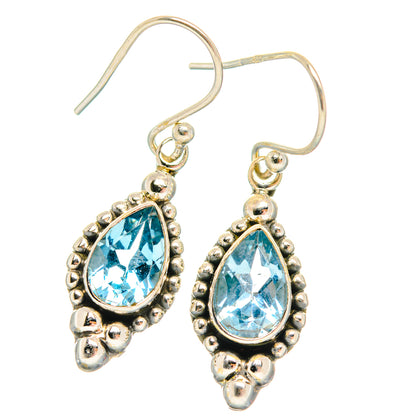 Blue Topaz Earrings handcrafted by Ana Silver Co - EARR427173 - Photo 2