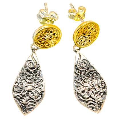 Engraved Earrings handcrafted by Ana Silver Co - EARR427178 - Photo 2