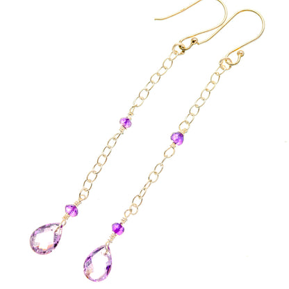 Amethyst Earrings handcrafted by Ana Silver Co - EARR427180 - Photo 2
