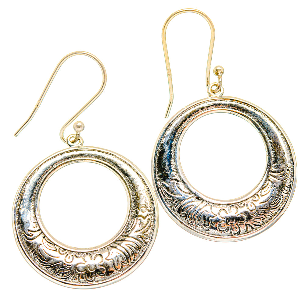 Engraved Earrings handcrafted by Ana Silver Co - EARR427183 - Photo 2
