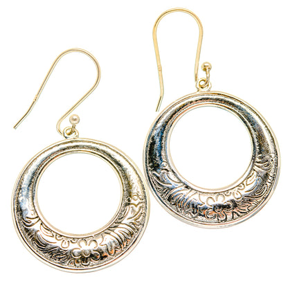 Engraved Earrings handcrafted by Ana Silver Co - EARR427183 - Photo 2