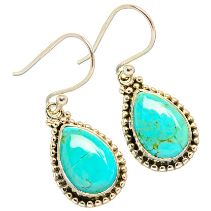 Chrysocolla Earrings handcrafted by Ana Silver Co - EARR427192 - Photo 2