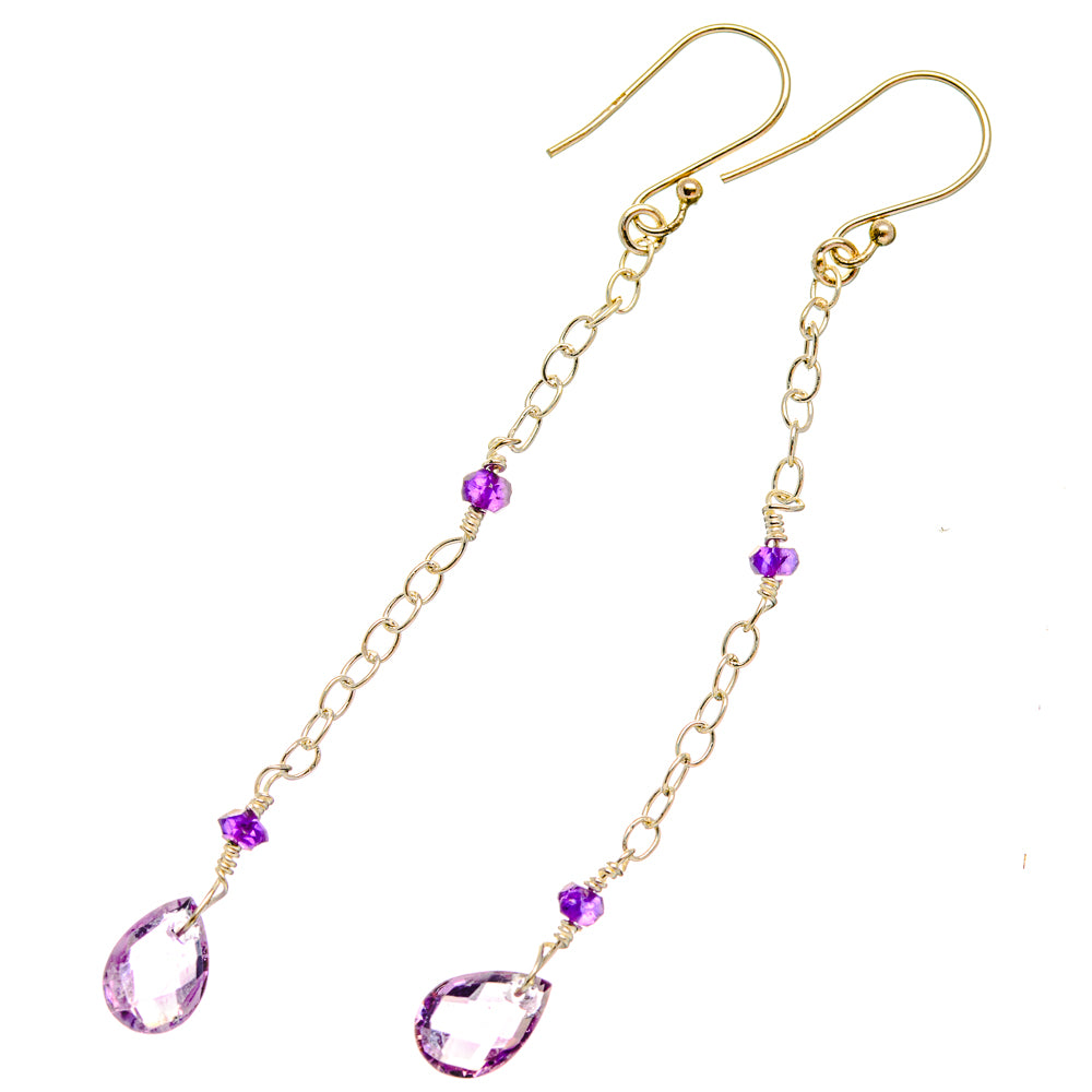 Amethyst Earrings handcrafted by Ana Silver Co - EARR427198 - Photo 2