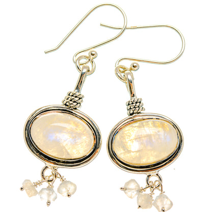 Rainbow Moonstone Earrings handcrafted by Ana Silver Co - EARR427200 - Photo 2