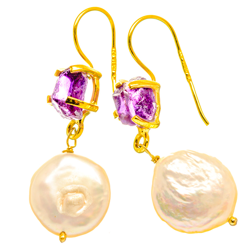 Mother Of Pearl Earrings handcrafted by Ana Silver Co - EARR427213 - Photo 2