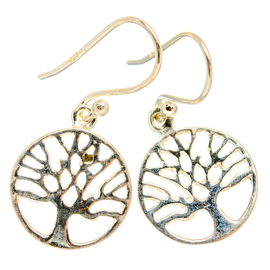 Tree Of Life Earrings handcrafted by Ana Silver Co - EARR427215 - Photo 2