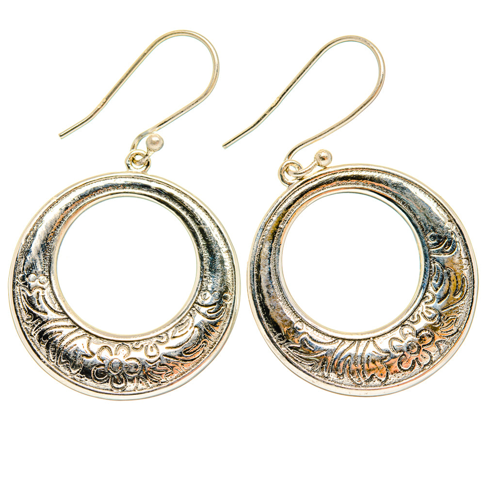 Engraved Earrings handcrafted by Ana Silver Co - EARR427230 - Photo 2