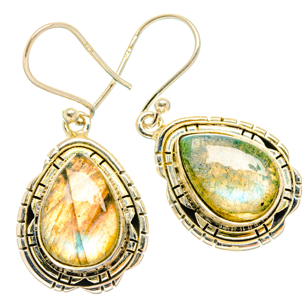 Labradorite Earrings handcrafted by Ana Silver Co - EARR427234 - Photo 2