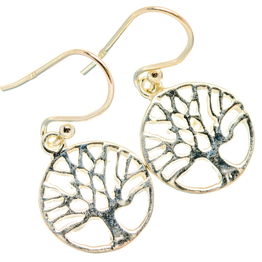 Tree Of Life Earrings handcrafted by Ana Silver Co - EARR427237 - Photo 2
