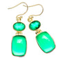 Green Onyx Earrings handcrafted by Ana Silver Co - EARR427242 - Photo 2