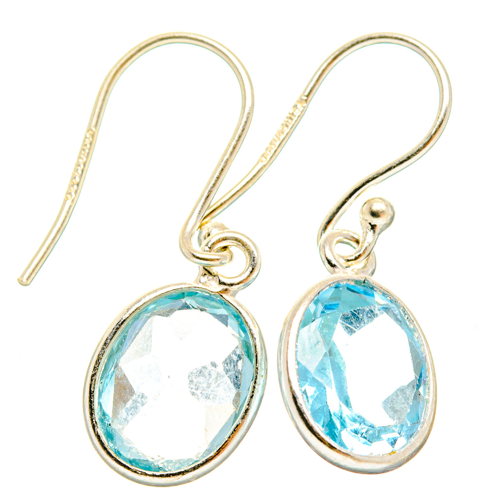 Blue Topaz Earrings handcrafted by Ana Silver Co - EARR427253 - Photo 2