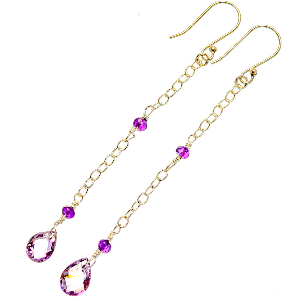 Amethyst Earrings handcrafted by Ana Silver Co - EARR427272 - Photo 2