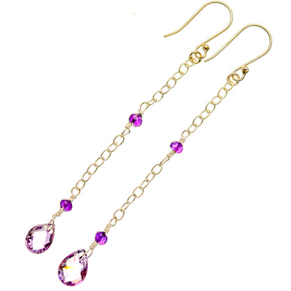 Amethyst Earrings handcrafted by Ana Silver Co - EARR427272 - Photo 2