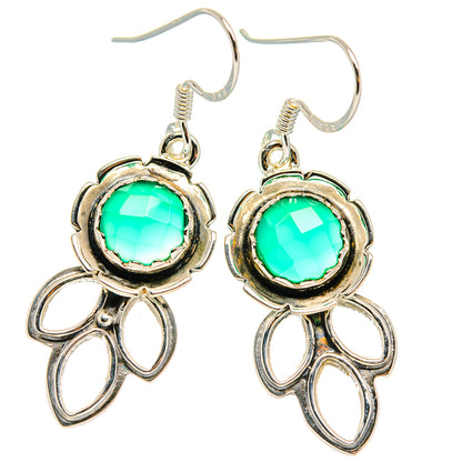 Green Onyx Earrings handcrafted by Ana Silver Co - EARR427282 - Photo 2