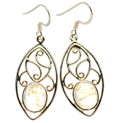 Rainbow Moonstone Earrings handcrafted by Ana Silver Co - EARR427289 - Photo 2