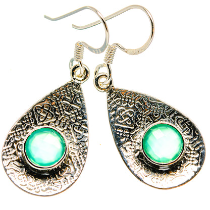 Green Onyx Earrings handcrafted by Ana Silver Co - EARR427292 - Photo 2