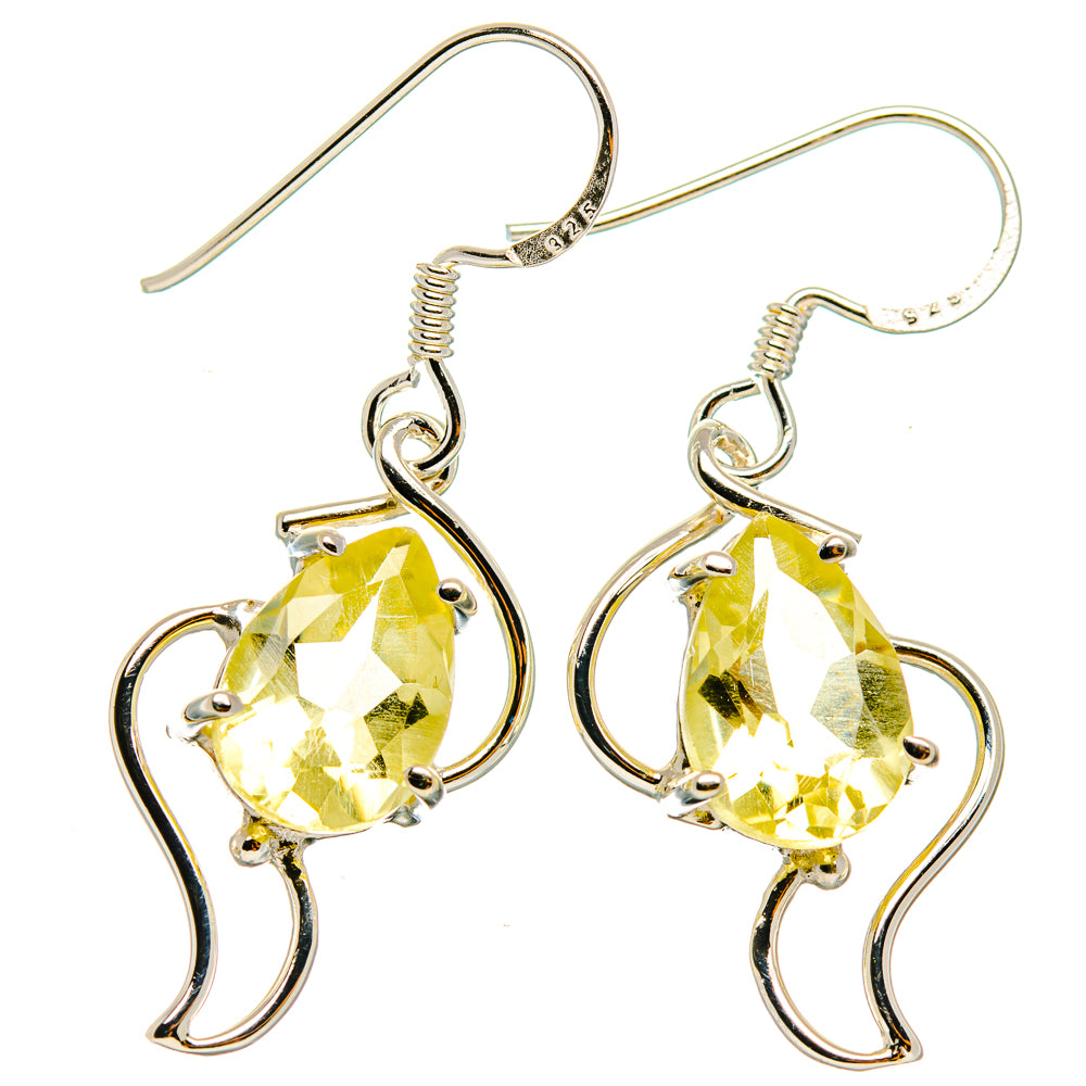 Citrine Earrings handcrafted by Ana Silver Co - EARR427295 - Photo 2