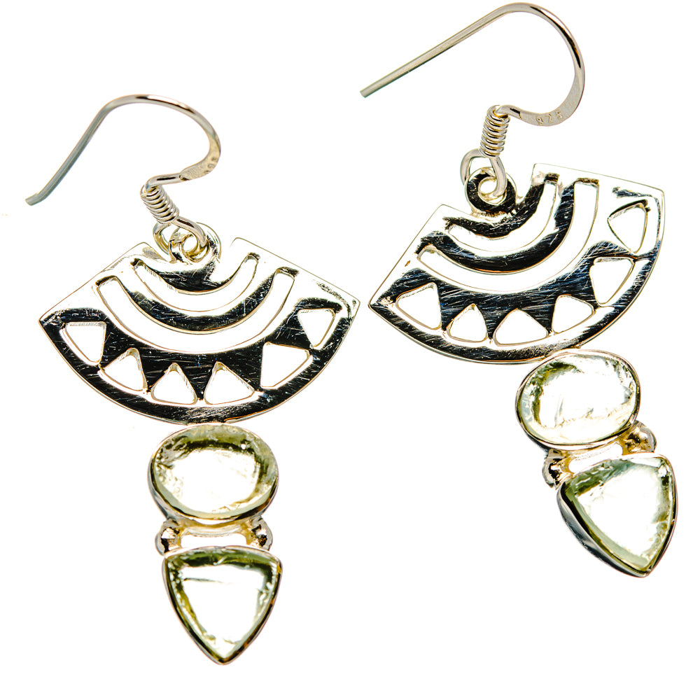 Prehnite Earrings handcrafted by Ana Silver Co - EARR427300 - Photo 2
