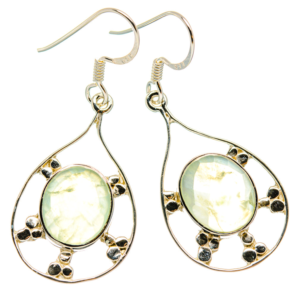 Prehnite Earrings handcrafted by Ana Silver Co - EARR427302 - Photo 2