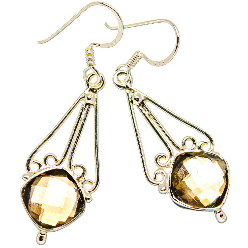 Smoky Quartz Earrings handcrafted by Ana Silver Co - EARR427308 - Photo 2
