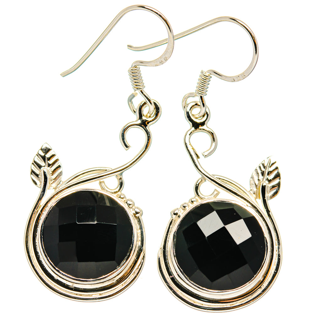 Black Onyx Earrings handcrafted by Ana Silver Co - EARR427310 - Photo 2