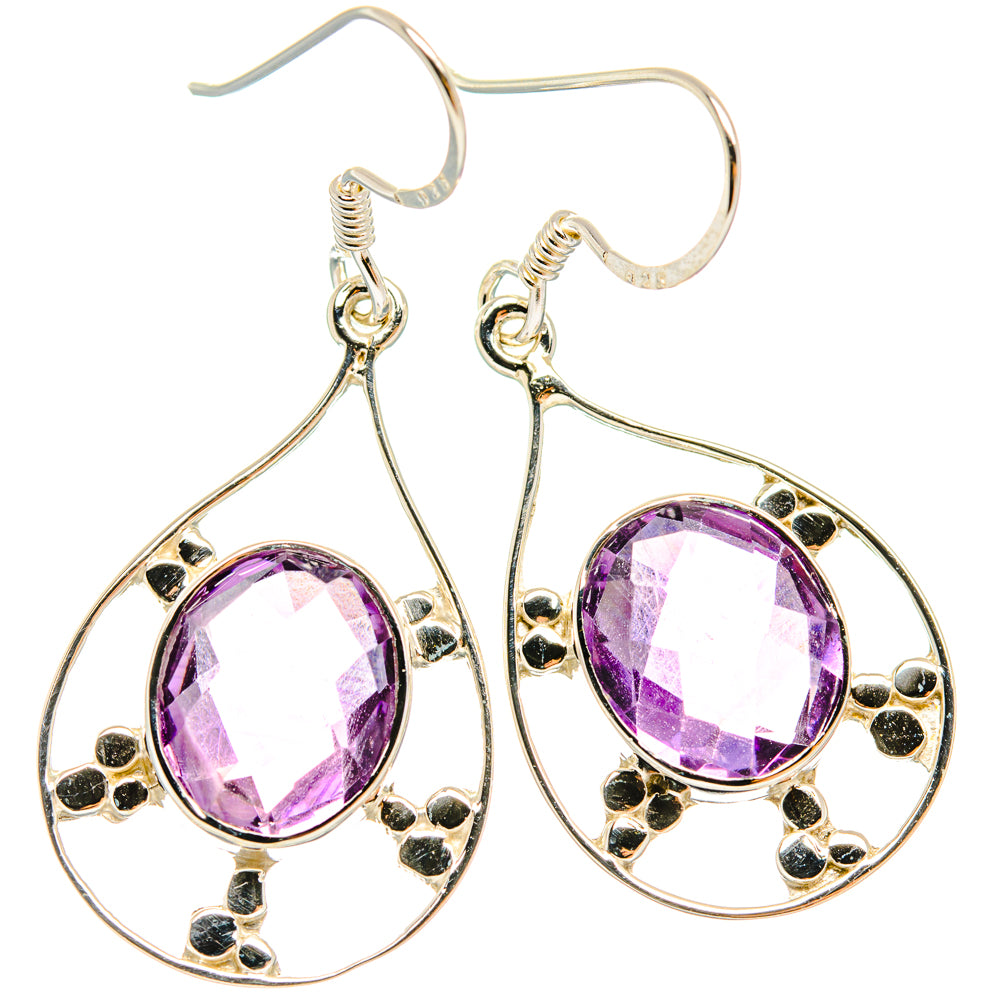 Amethyst Earrings handcrafted by Ana Silver Co - EARR427333 - Photo 2
