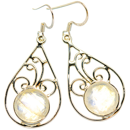 Rainbow Moonstone Earrings handcrafted by Ana Silver Co - EARR427336 - Photo 2