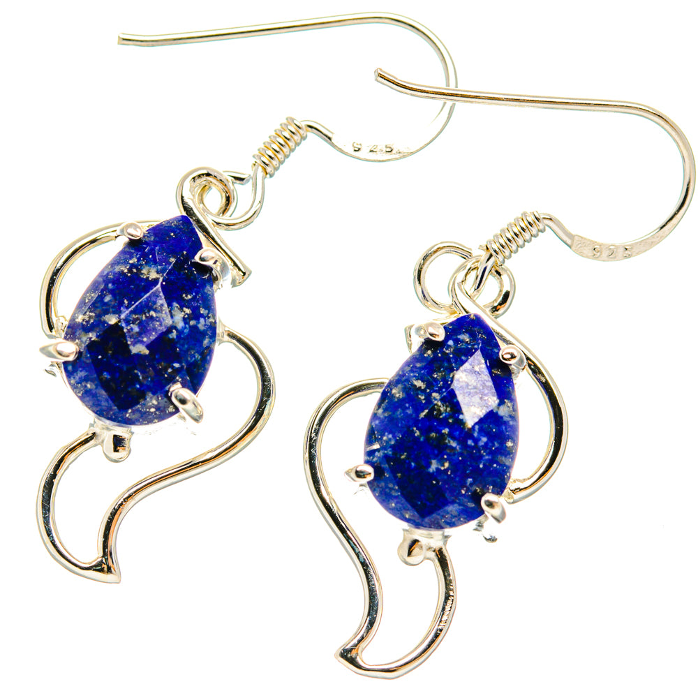 Lapis Lazuli Earrings handcrafted by Ana Silver Co - EARR427337 - Photo 2
