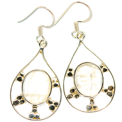 Rainbow Moonstone Earrings handcrafted by Ana Silver Co - EARR427338 - Photo 2