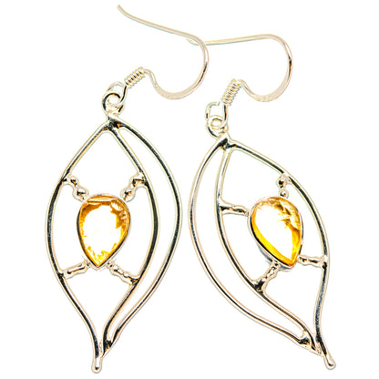 Citrine Earrings handcrafted by Ana Silver Co - EARR427342 - Photo 2