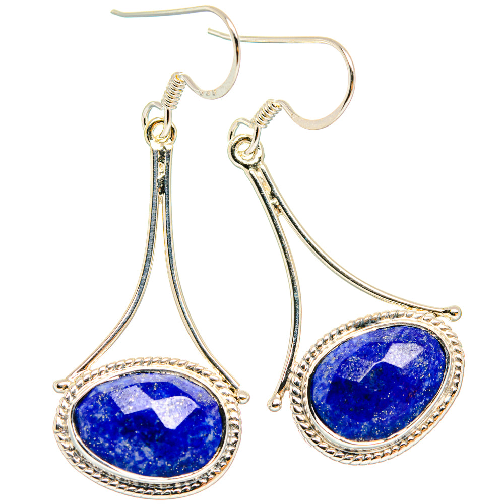 Lapis Lazuli Earrings handcrafted by Ana Silver Co - EARR427343 - Photo 2