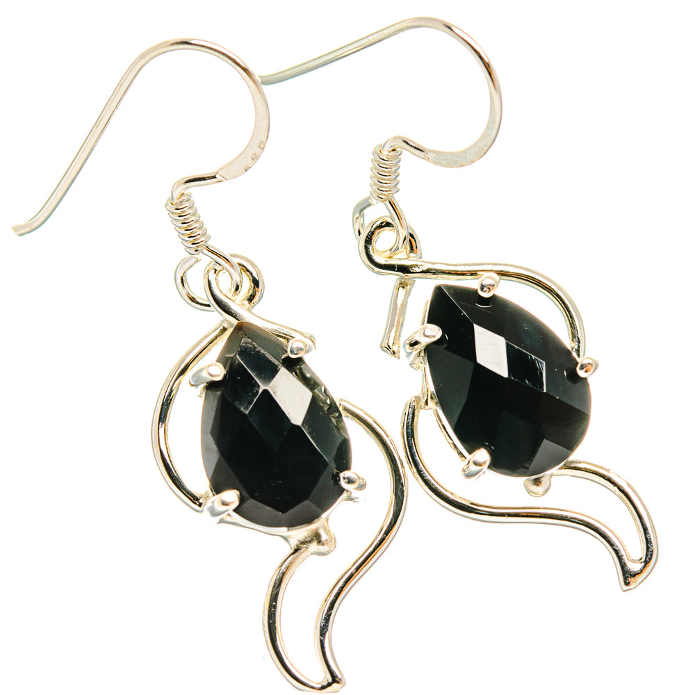 Black Onyx Earrings handcrafted by Ana Silver Co - EARR427348 - Photo 2