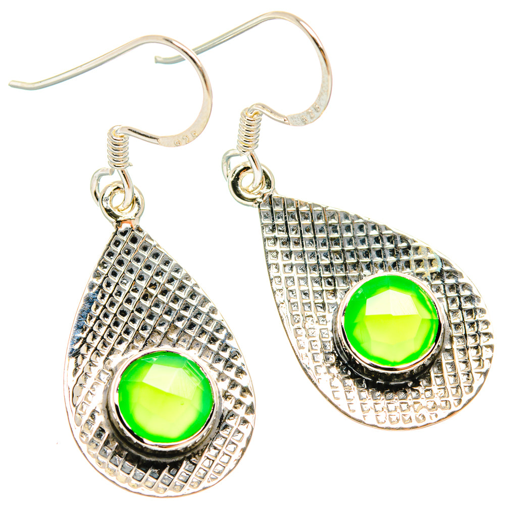 Green Onyx Earrings handcrafted by Ana Silver Co - EARR427353 - Photo 2
