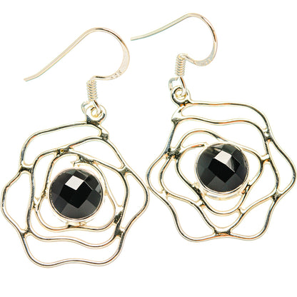 Black Onyx Earrings handcrafted by Ana Silver Co - EARR427355 - Photo 2