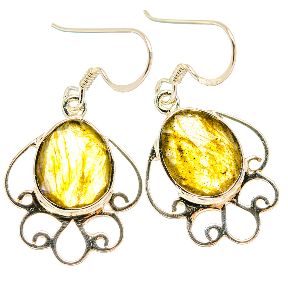 Labradorite Earrings handcrafted by Ana Silver Co - EARR427366 - Photo 2