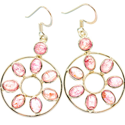 Pink Tourmaline Earrings handcrafted by Ana Silver Co - EARR427374 - Photo 2