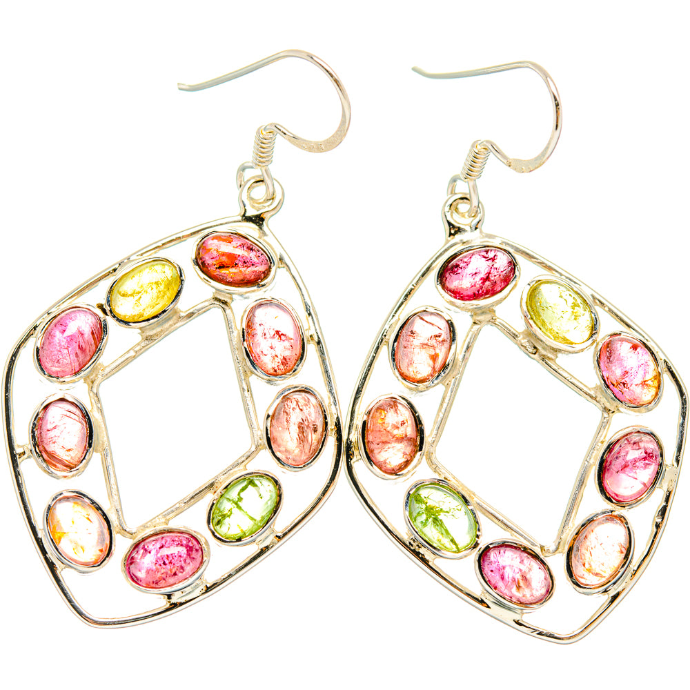 Tourmaline Earrings handcrafted by Ana Silver Co - EARR427375 - Photo 2