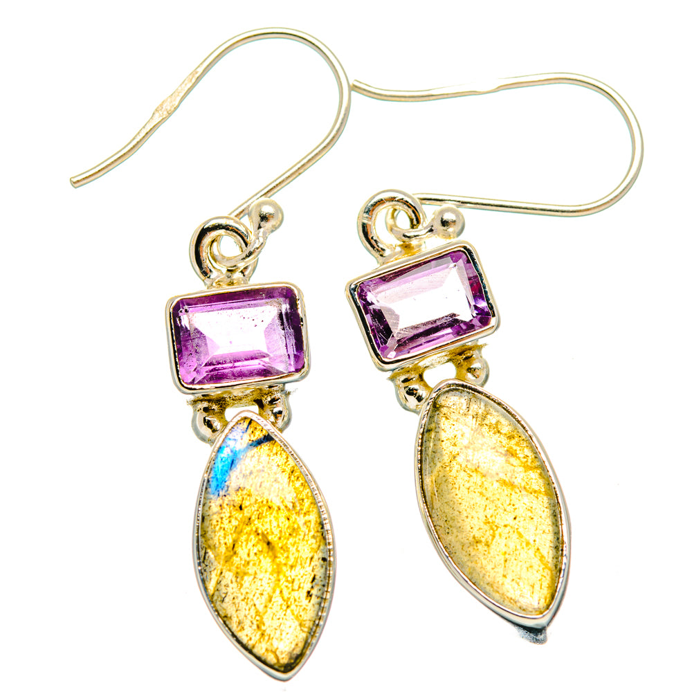 Labradorite Earrings handcrafted by Ana Silver Co - EARR427401 - Photo 2