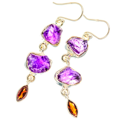 Amethyst Earrings handcrafted by Ana Silver Co - EARR427403 - Photo 2