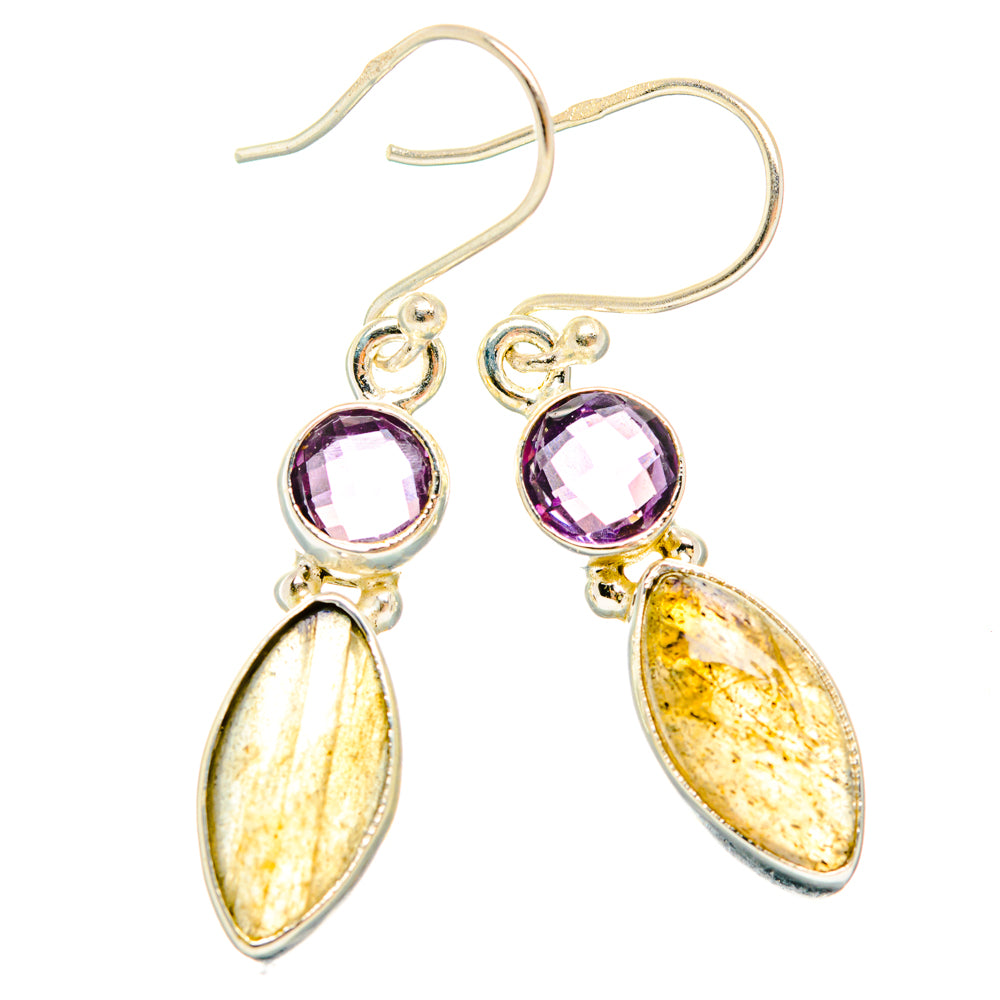 Labradorite Earrings handcrafted by Ana Silver Co - EARR427407 - Photo 2